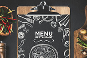 FREE! Trifold + Cafe Menu Template, a Brochure Template by BarcelonaShop (Thumbnail 3 of 6)
