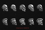10 Bundle Dark Art Skull Machine, an Illustration by Morspective (Thumbnail 6 of 7)