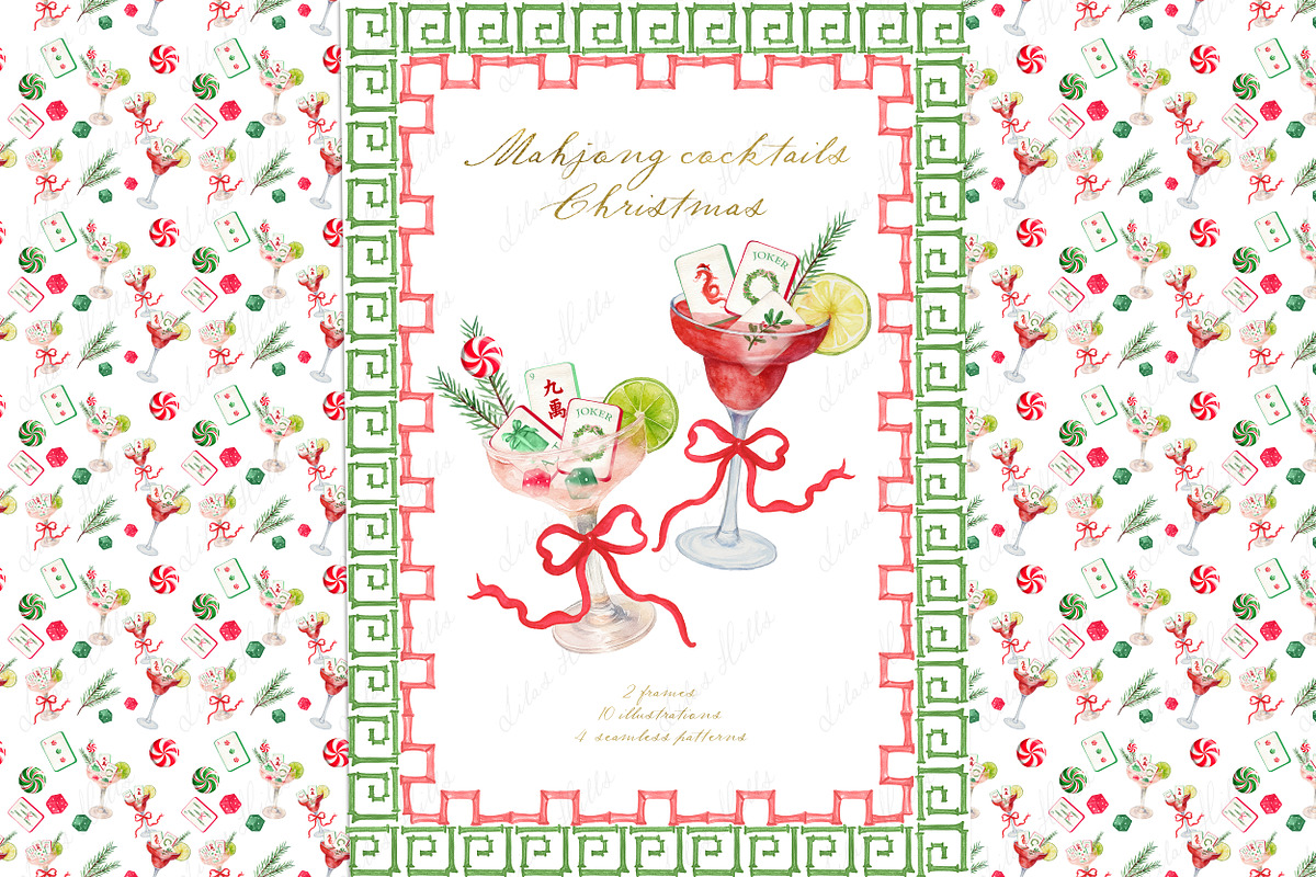 Mahjong cocktails Christmas DIY, a Graphic by LABFcreations (Photo 1 of 4)