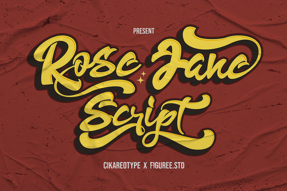 Rose Jane, a Script Font by asfgraphics (Photo 1 of 8)