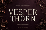 Vesper Thorn - Elegant Editorial, a Serif Font by Colorsfav (Thumbnail 1 of 5)