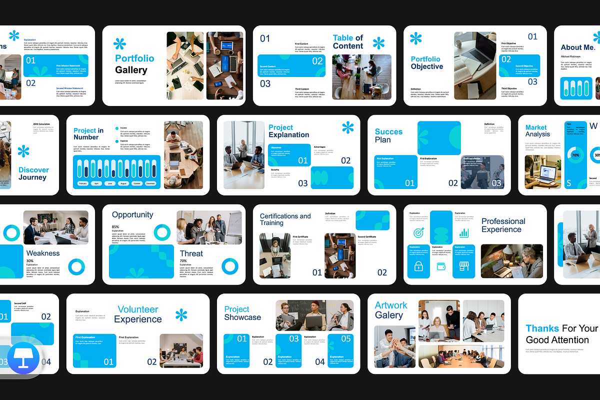 Portfolio Presentation Template, a Presentation Template by Hammad Arif