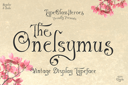 Onelsymus - Vintage Display Font