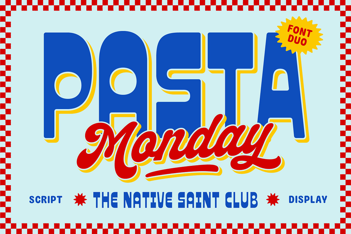 Pasta Monday - Font Duo, a Handwritten Font by The Native Saint Club (Photo 17 of 17)