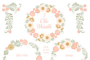 Glitter wedding flowers and leaves, an Illustration by antuanetto (Thumbnail 7 of 14)