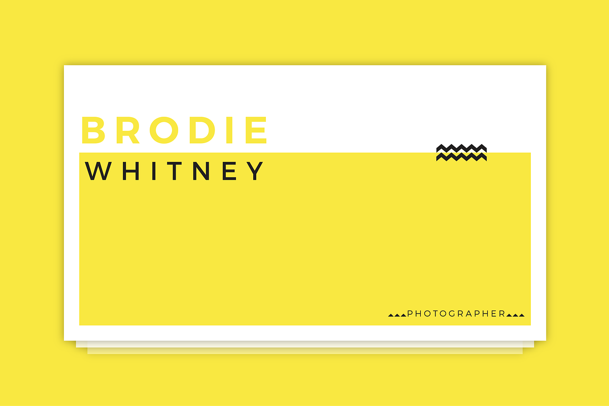 Brodie Whitney Business Card, a Business Card Template by D | S Creative Design (Photo 1 of 5)