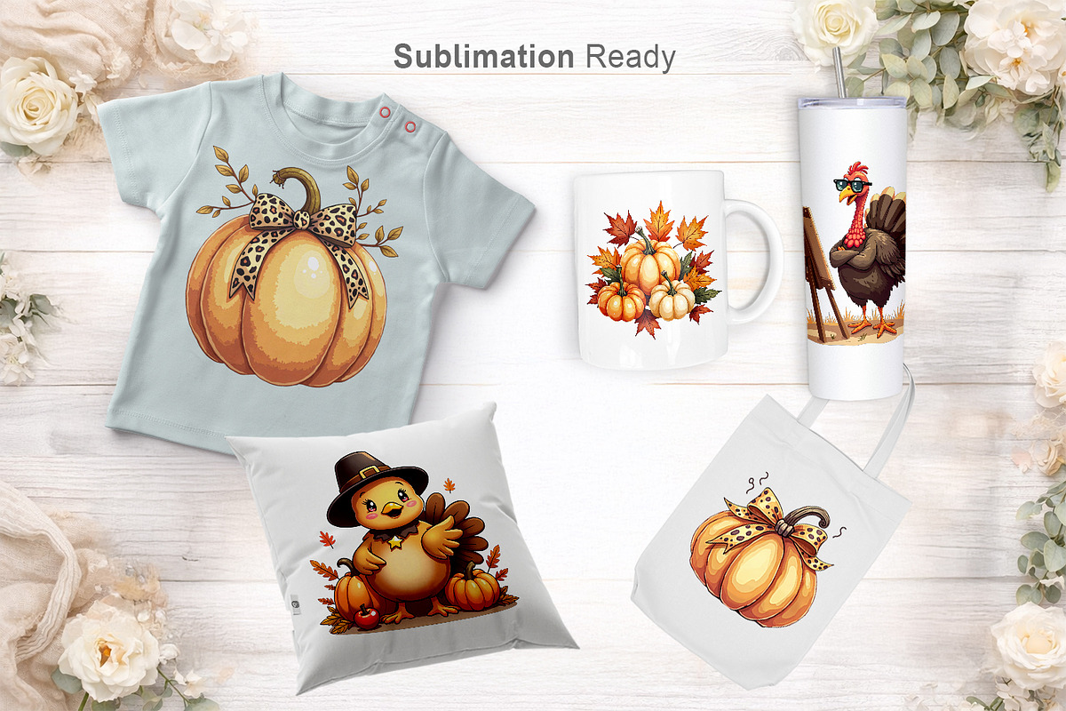 Watercolor Thanksgiving Clipart, an Illustration by Artnoy (Photo 7 of 8)