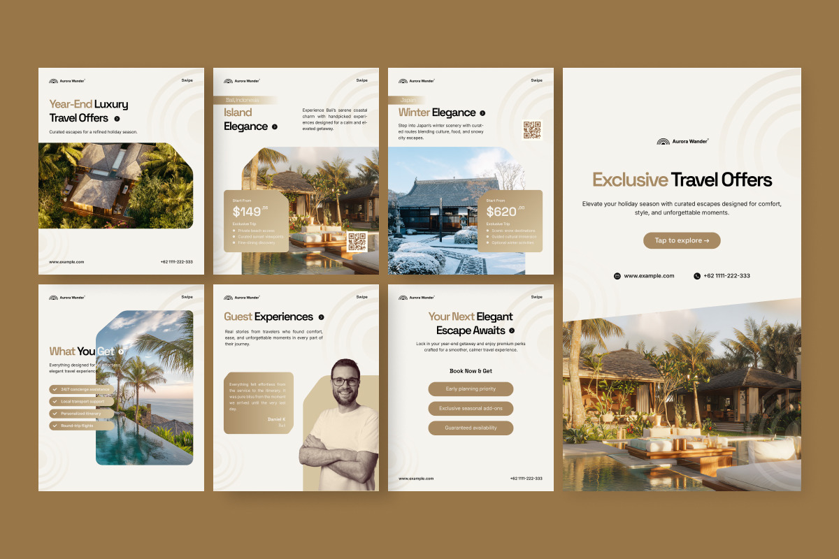 Luxury Holiday Travel Promo Carousel, a Social Media Template by twinstd (Photo 4 of 5)
