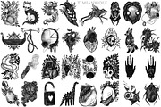 Dark creatures | Set of PNGs, a Texture Illustration by timianwolf (Thumbnail 9 of 10)
