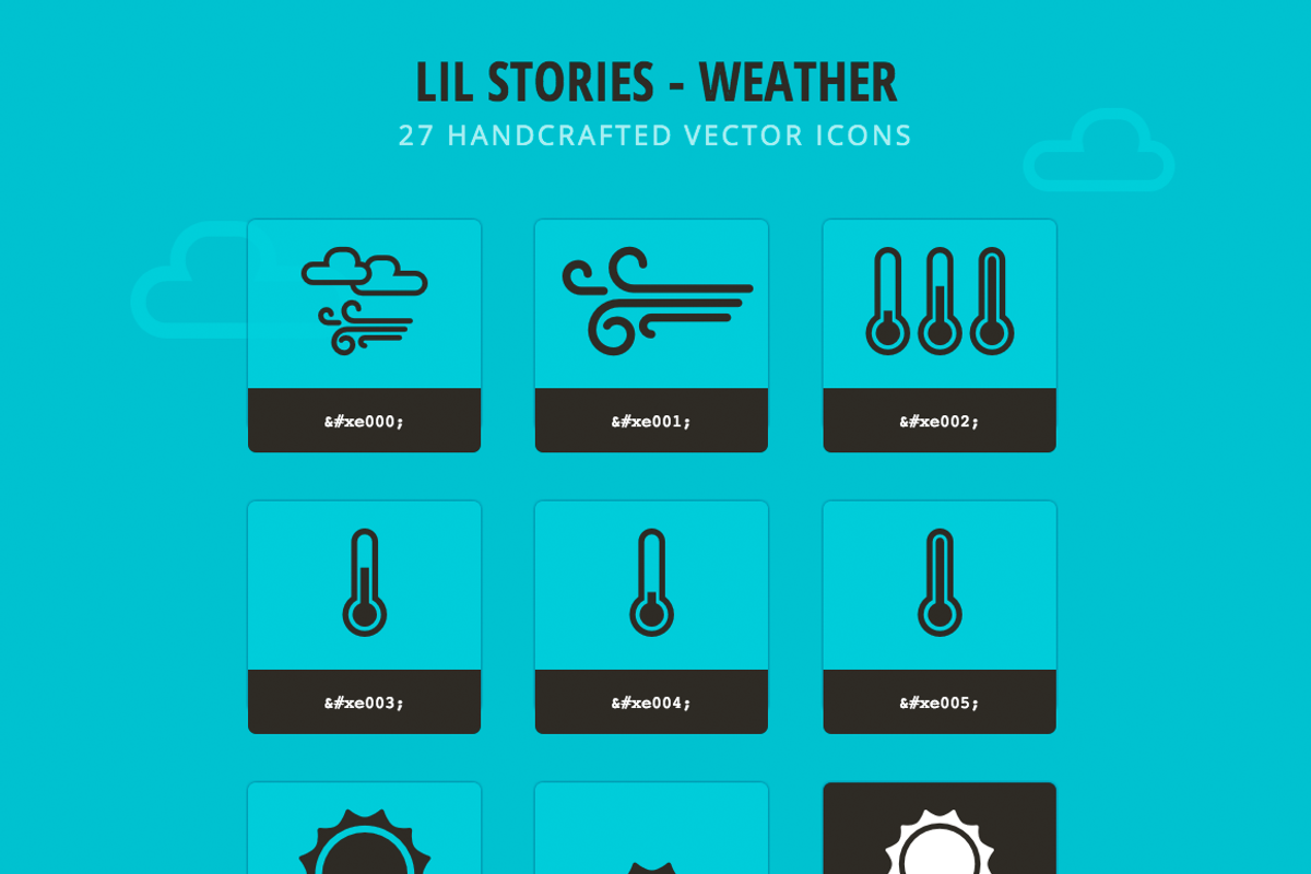 Lil Stories - Weather Icons preview 5