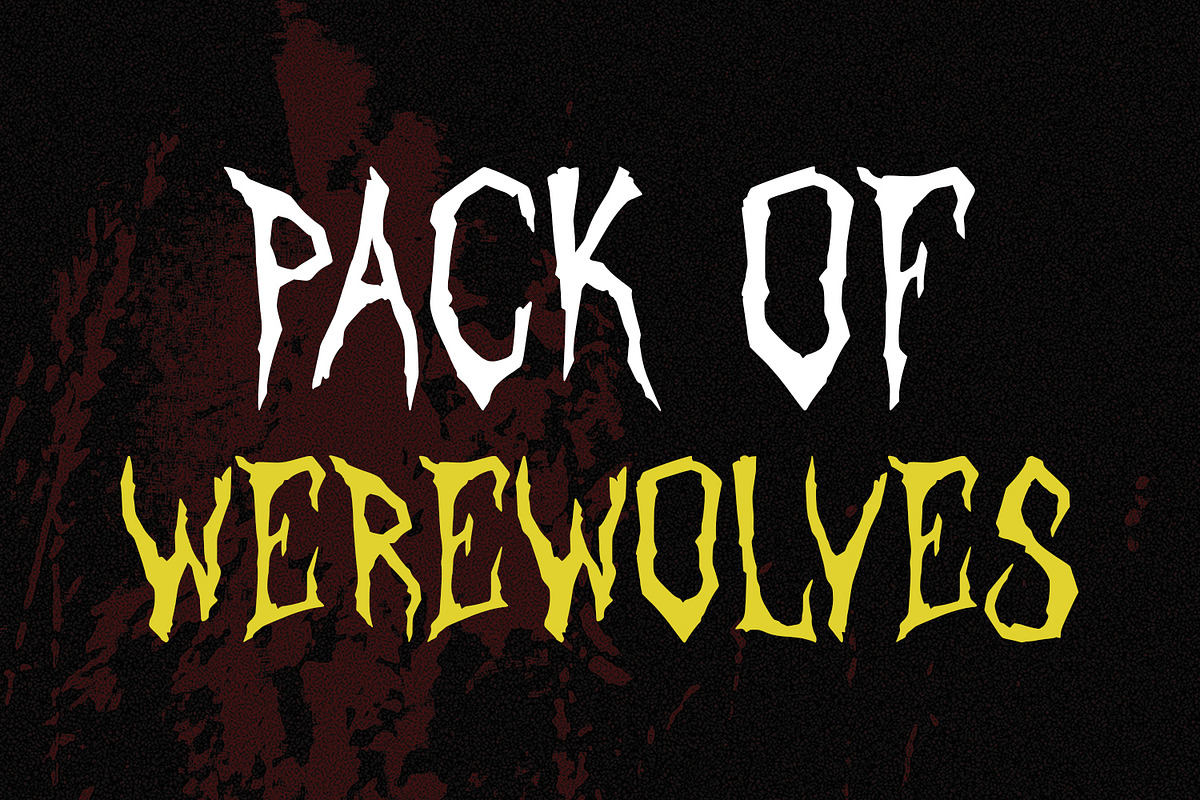 Theallezt Horror Scary Display Font, a Handwritten Font by Maulana Creative (Photo 3 of 7)