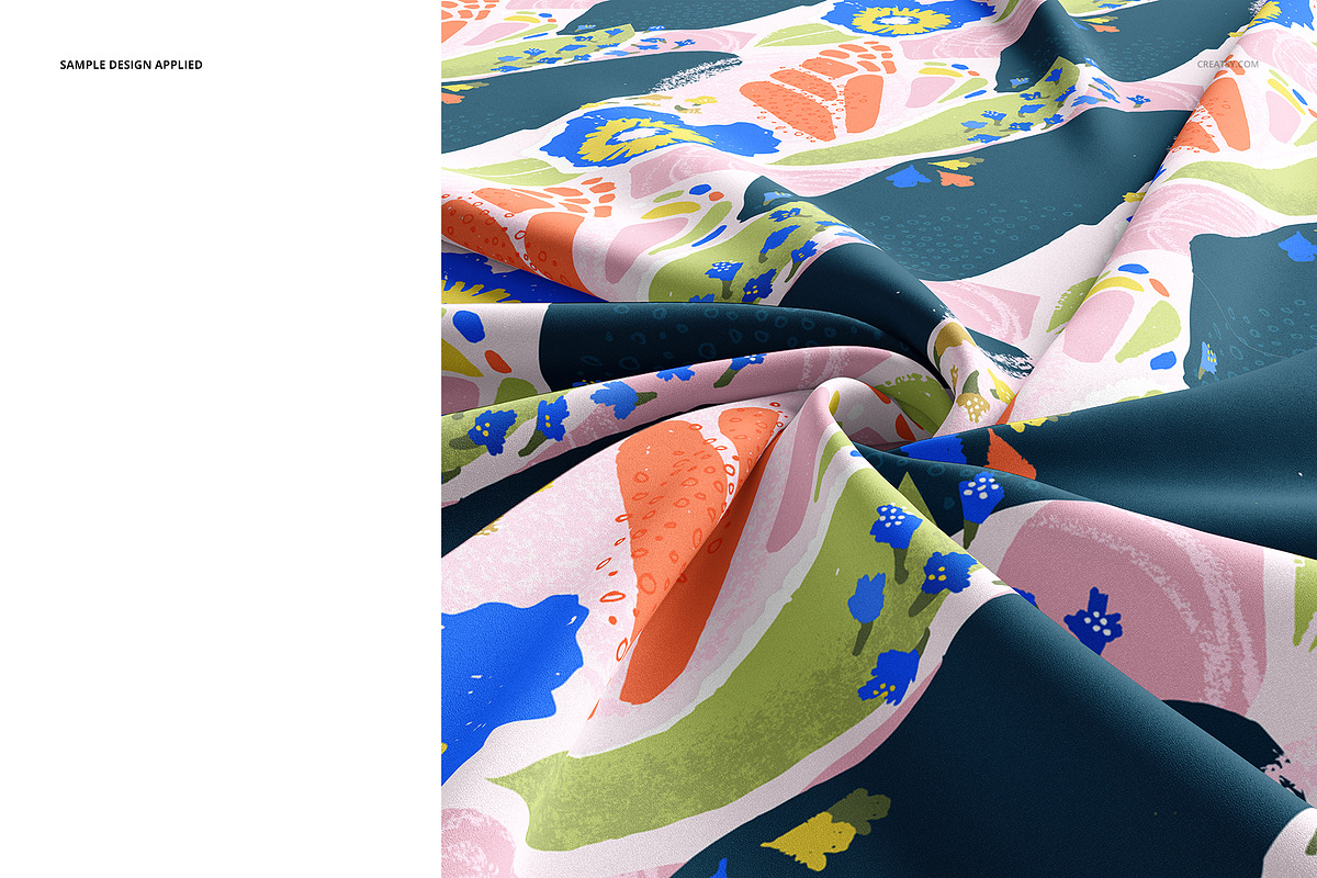 Silk Fabric Closeups Mockup Set, a Merchandise Mockup by creatsy5 (Photo 5 of 11)
