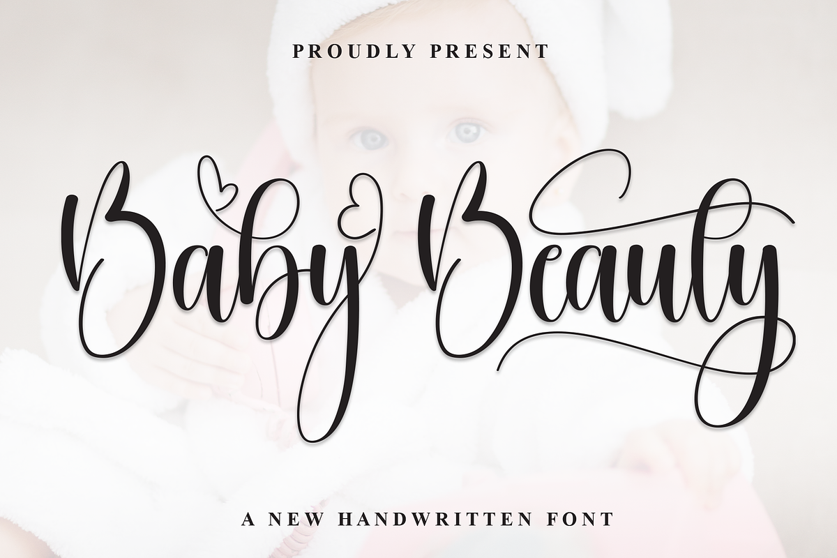 Baby Beauty | Script Font, a Handwritten Font by Scratchones (Photo 1 of 9)