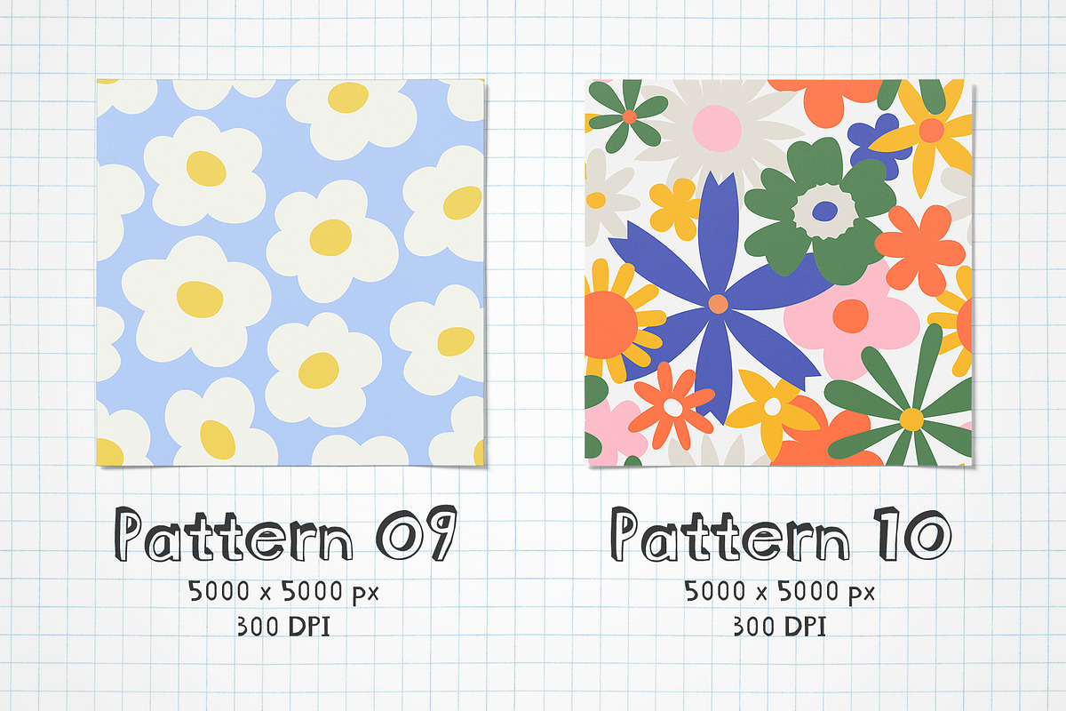 Soft Florals: Graphics + Patterns, a Pattern Graphic by Dedraw Studio (Photo 6 of 21)