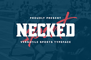 Necked - Versatile Sport Typeface, a Font by Fype Co. (Thumbnail 1 of 6)
