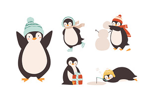 Cute Penguins Set