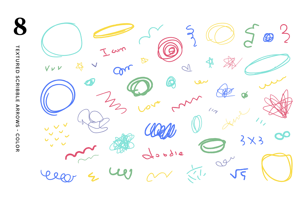546 hand drawn doodles, an Object Graphic by Pinkbrush (Photo 9 of 11)