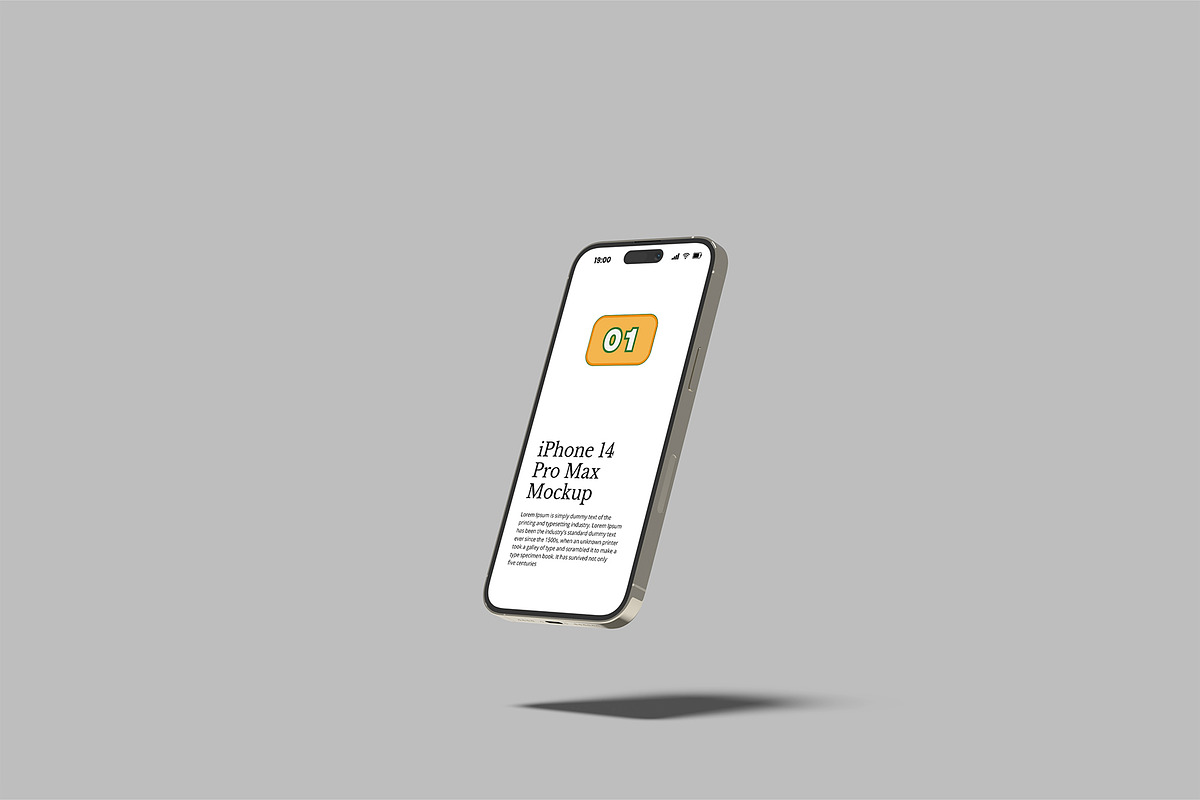 iPhone 14 Pro Max Mockup, an iPhone Mockup by Bangdastudio (Photo 2 of 6)