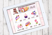 Sweet watercolor clipart (18 items), a Decorative Illustration by Integrity_store (Thumbnail 6 of 7)