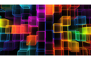 glowing abstract neon background ai, a Background Photo by pikepicture