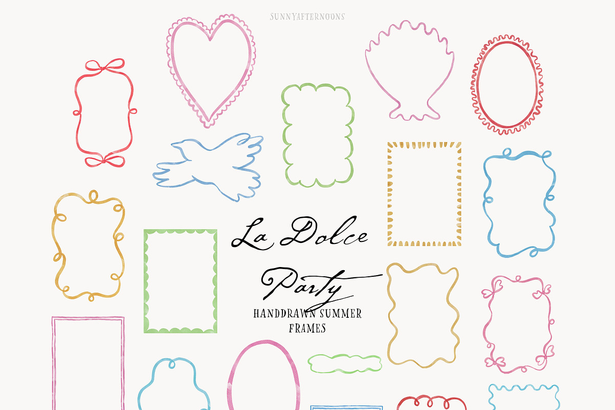 La Dolce Party - Playful Doodles, an Illustration by SunnyAfternoons (Photo 10 of 12)