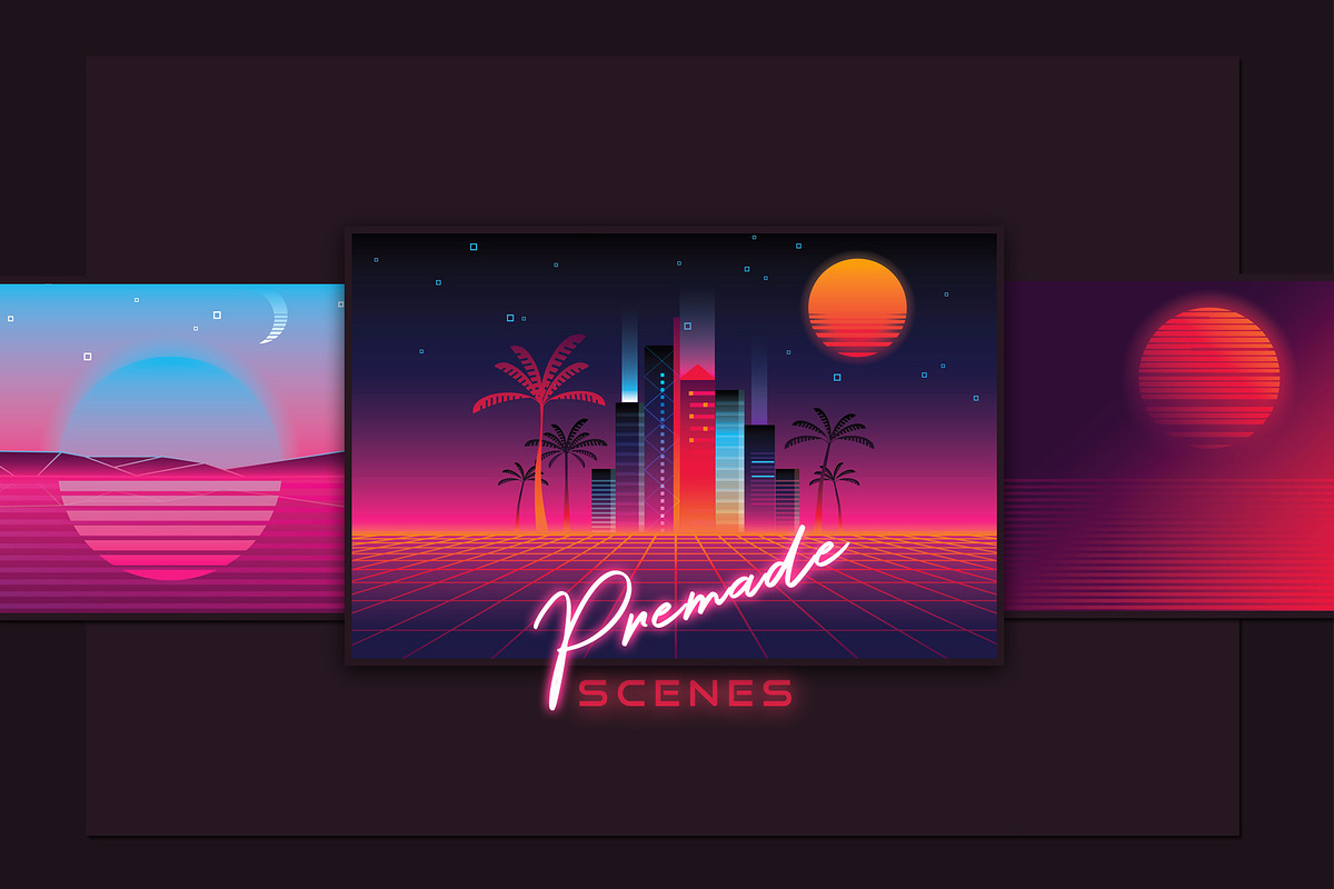 1980s Synthwave Toolkit, an Illustration by Polar Vectors (Photo 17 of 18)