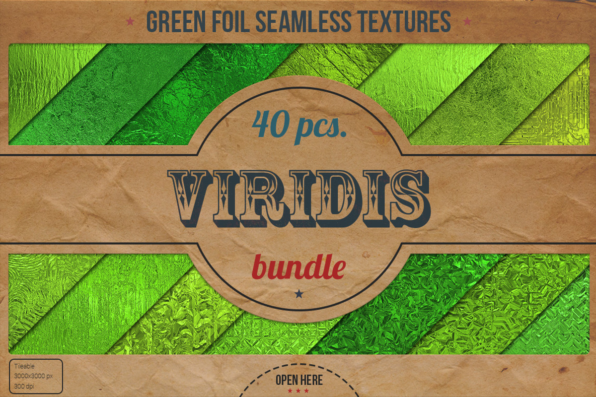 Green Foil Textures XL Bundle, a Texture Graphic by Marabu Textures Store (Photo 1 of 5)