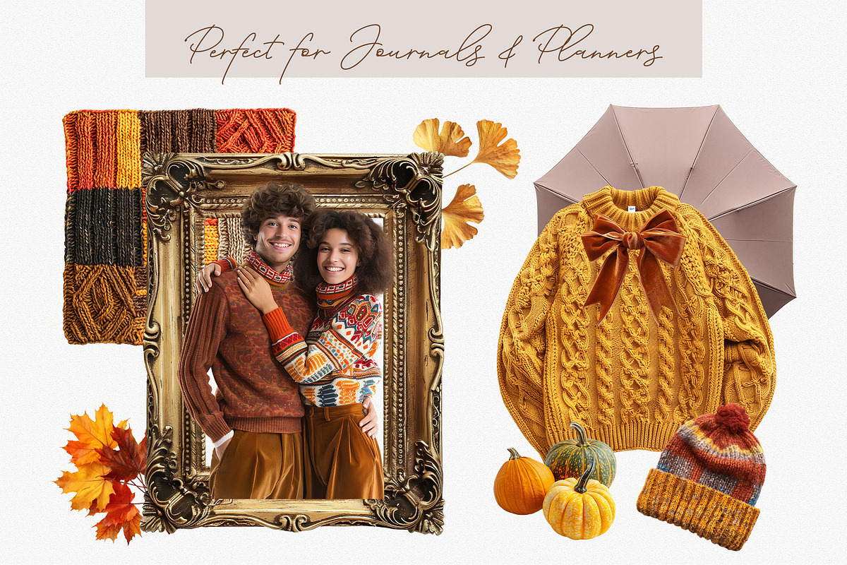 Vintage Autumn Collage Clipart Set, an Object Graphic by NatalieArtShop (Photo 11 of 12)
