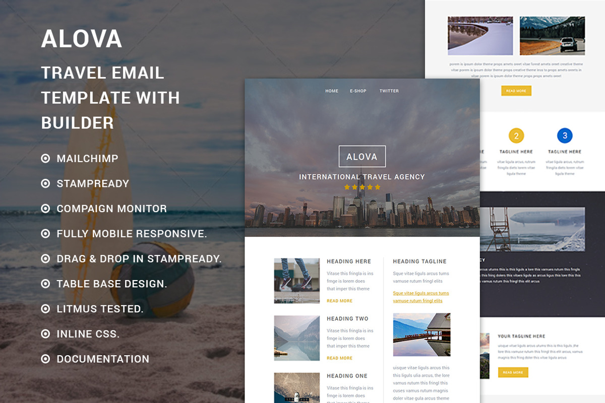 Alova - Travel Responsive email, an Email Template by QuickArtisan (Photo 2 of 3)