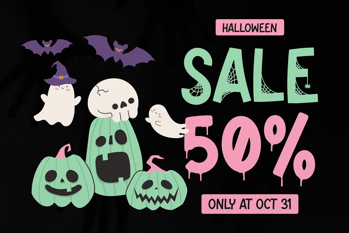 Gloomi Squish | New Halloween Font, a Handwritten Font by Denustudios (Photo 5 of 12)