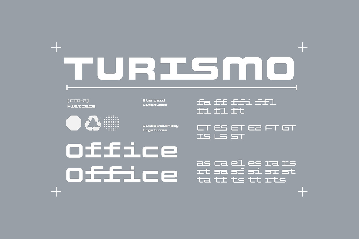 Flatface CTR-3, a Sans Serif Font by Flatface (Photo 9 of 13)