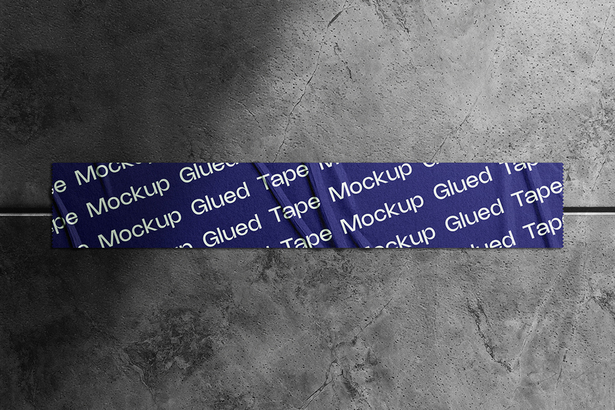 Glued Tape Mockup, a Product Mockup by sagesmask.com (Photo 4 of 4)