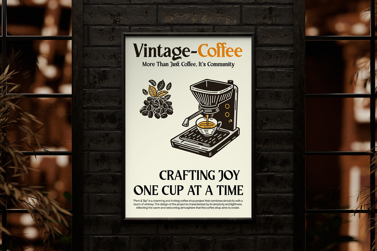 Vintage Coffee Vector Icons, a Solid Icon by Creative Stall (Photo 3 of 9)