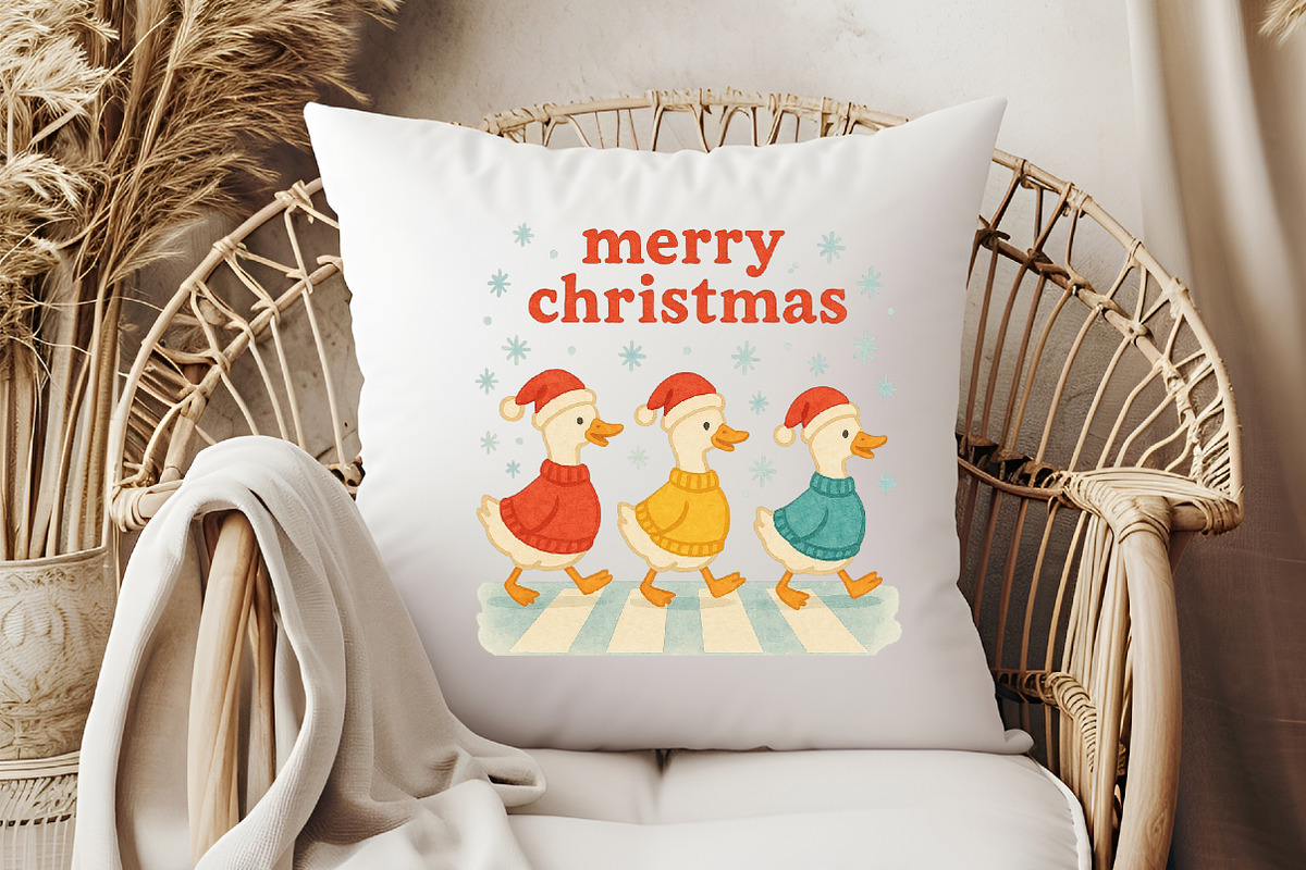 Merry Christmas, Christmas Goose Png, an Illustration by Libby Wishes (Photo 3 of 6)