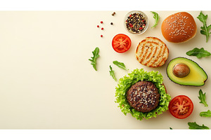 Vegan Burger with Plant-Based Patty