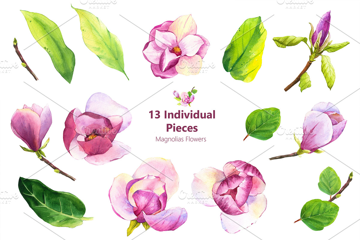Repeating patterns with magnolias, a Graphic by Mona Monash (Photo 5 of 12)