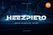 Heezpiero - Bold Display Sans, a Sans Serif Font by Almarkhatype (Thumbnail 1 of 10)