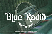 Blue Radio - Vintage Display Font, a Handwritten Font by Ekahermawan (Thumbnail 1 of 13)
