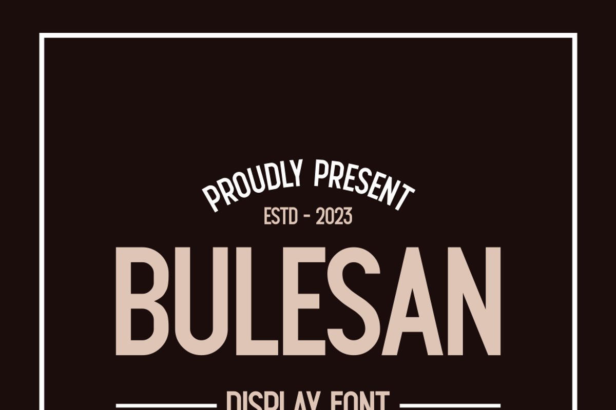 Bulesan, a Sans Serif Font by lelevien (Photo 3 of 6)