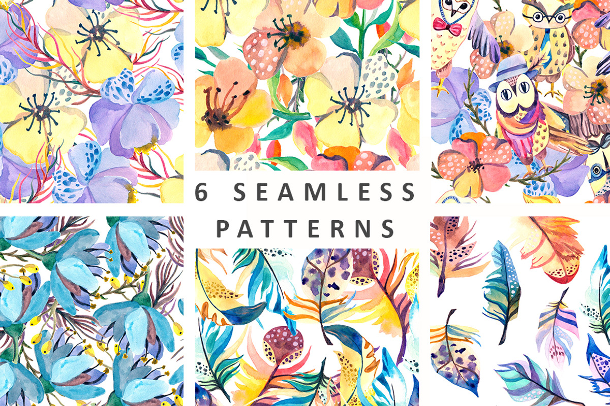 Wild and Free - Boho watercollor set, an Object Graphic by Kseniya_design (Photo 9 of 14)