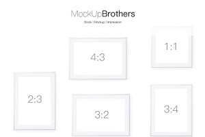 Metal Frame Set Mockup Movable