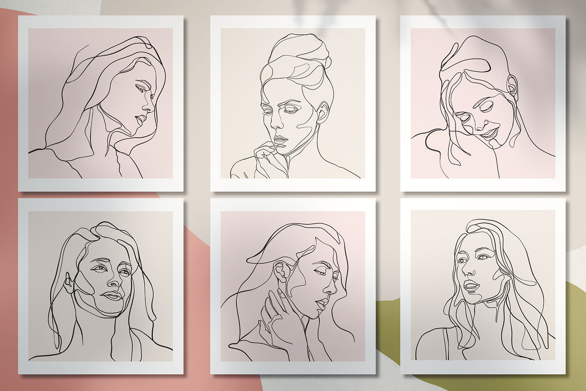 Woman Head Line Art Portraits, a Person Illustration by Papatongartist (Photo 9 of 10)