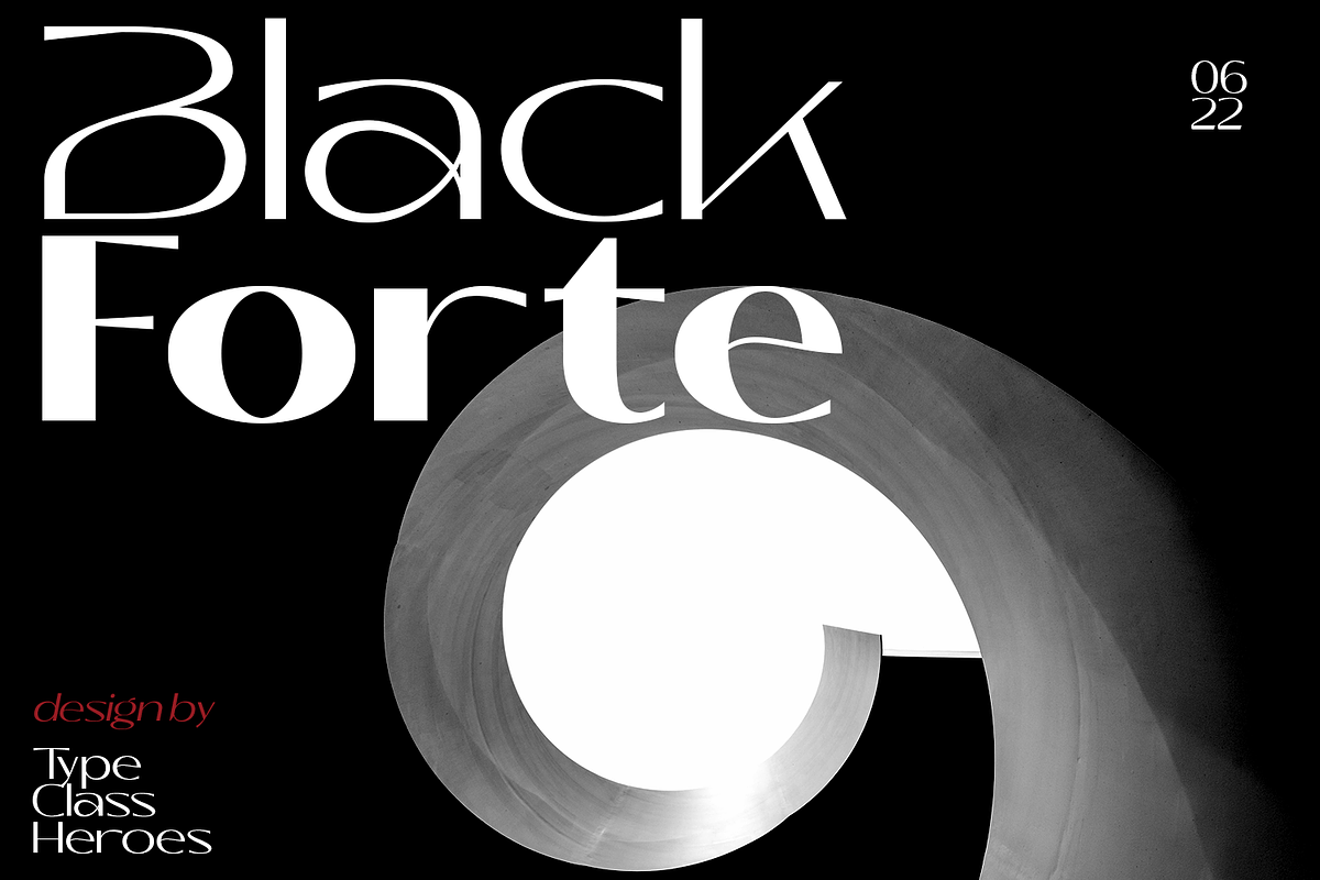 Black Forte, a Sans Serif Font by TypeClassHeroes (Photo 1 of 9)