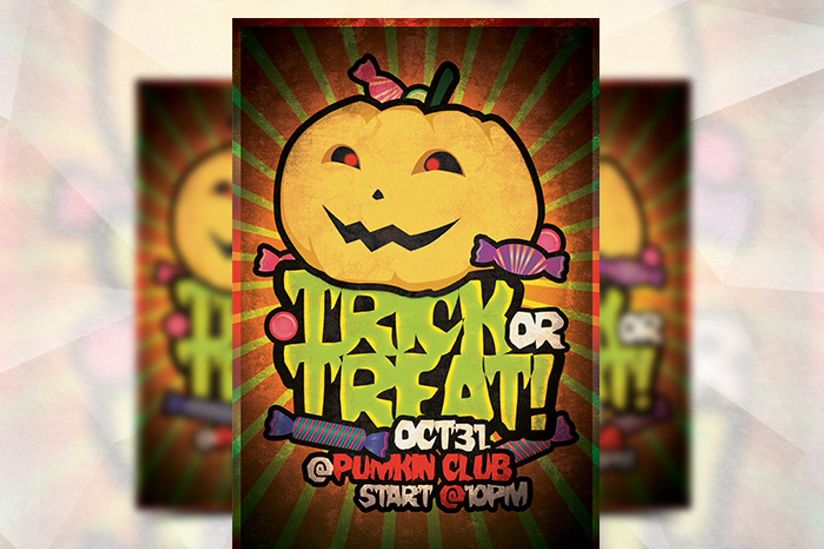 Trick or Treat - Flyer Template, a Flyer Template by Flyermarket