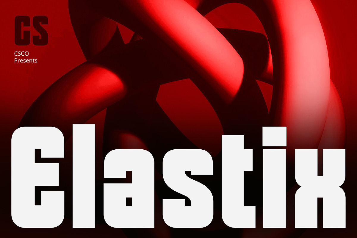 CS Elastix – Bold Font, a Sans Serif Font by Craft Supply Co. (Photo 1 of 8)