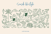 Seaside Lifestyle Illustrations, an Object Graphic by DesignThatMatters (Thumbnail 3 of 15)
