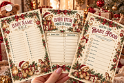 Christmas Baby Shower Bundle Canva, a Marketing Template by KennedyStudio (Thumbnail 21 of 22)