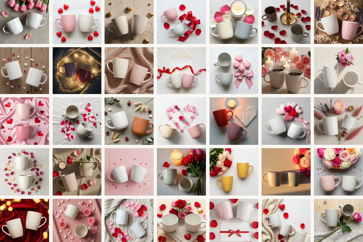 Ultra Valentine Couple Mug 1000 JPG, a Cups & Container Mockup by KennedyStudio (Photo 2 of 15)
