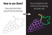 Mini Pack vector Chalk Brushes, a Brush Add-On by LarysaZabrotskaya (Thumbnail 4 of 5)