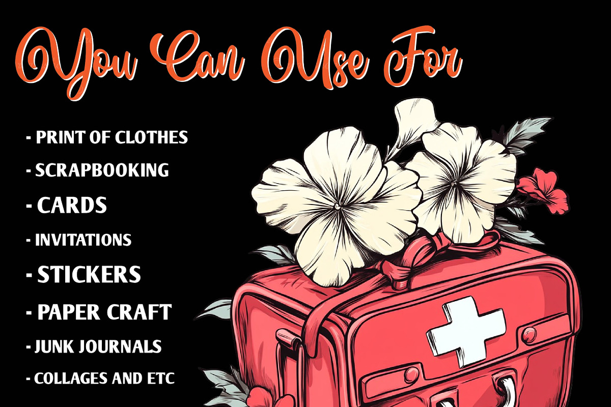 Flower Nurse Life Coquette Coastal, an Illustration by CreationArt (Photo 6 of 8)